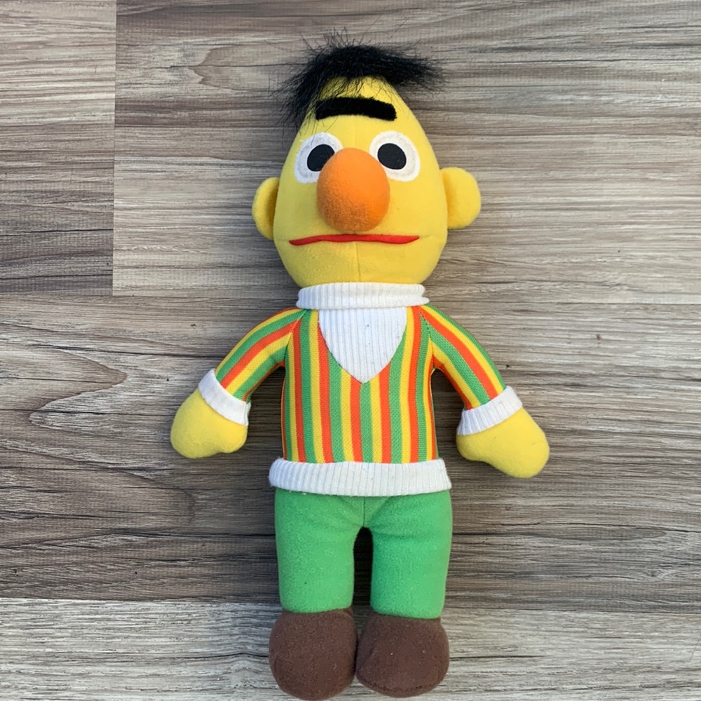 Sesame Street Bert Muppet Doll 90s Vintage Playskool PBS